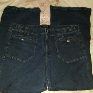 White House Black Market Cute Pocket Flare Jeans